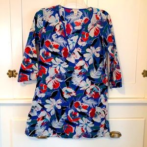 JCrew XXS Hawaiian Print Tunic